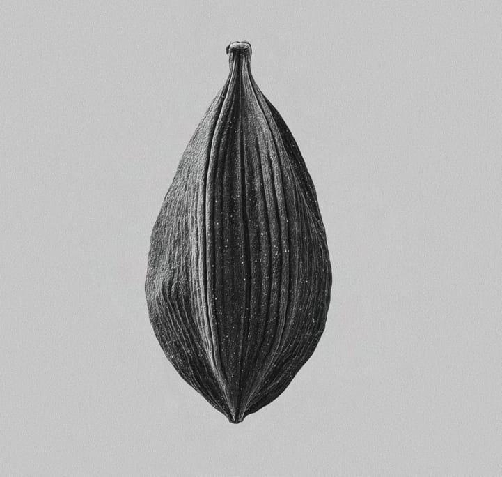 Amber Cardamom — specimen plate