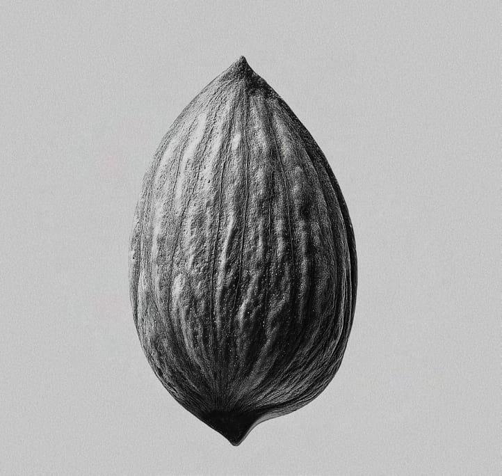 Golden Almond — specimen plate